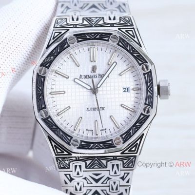 Swiss Quality Copy Audemars Piguet Royal Oak Tattoo Watch Japan 821a Movement